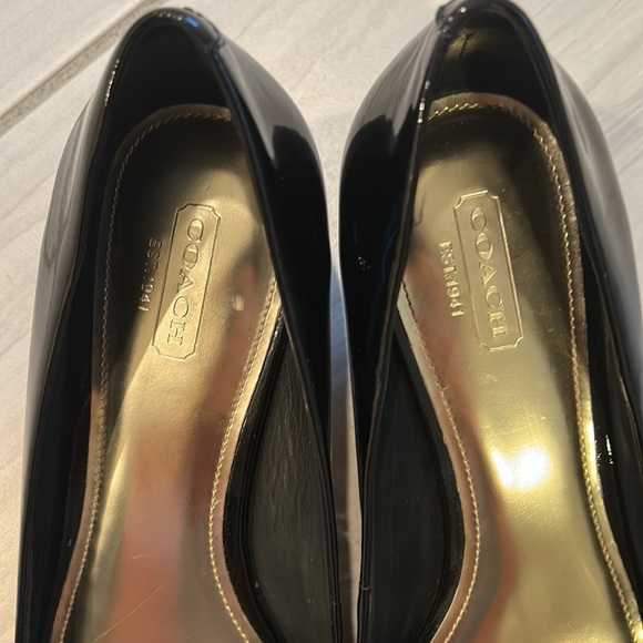 Coach Black Patent Leather Pumps - Picture 4 of 11